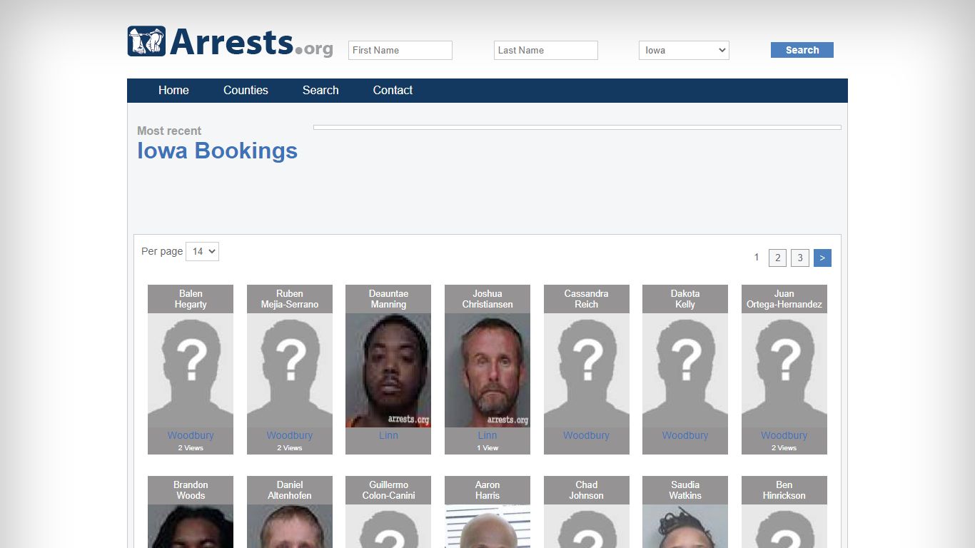 Iowa Arrests and Inmate Search